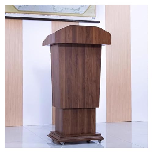 CHENYUOZ Rednerpult, Podium, Stehpult Rednerpult, Höhenverstellbarer Präsentationsständer for kommerzielle Rednerpulte mit 2-stufigen Regalen, Rednerpult for Kirchen von CHENYUOZ