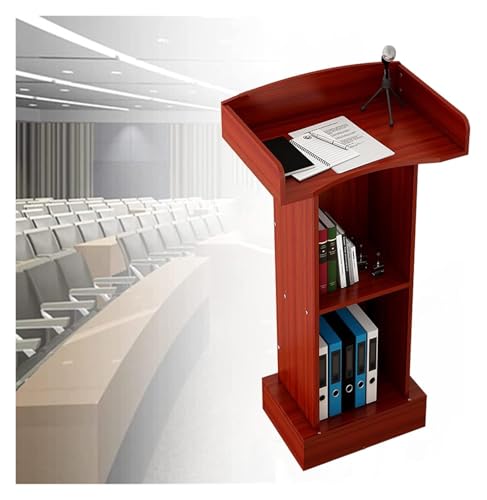 CHENYUOZ Rednerpult, Podium, Stehpult Rednerpult, Rednerpult Podium Empfang Begrüßung Reden, Mehrzweck Kirchen Präsentation Stand Schreibtisch(Red) von CHENYUOZ