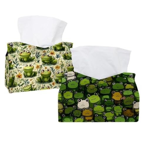 2 x Taschentuchhalter, niedlicher Frosch, 19 x 12,7 x 15 cm 2 x Taschentuchhalter, niedlicher Frosch, 19 x 12,7 x 15 cm von CHENZZZZ