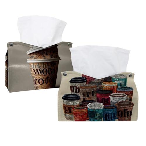 2er-Set Kaffeetassen (3) Taschentuchhalter, 19 x 12,7 x 15 cm von CHENZZZZ
