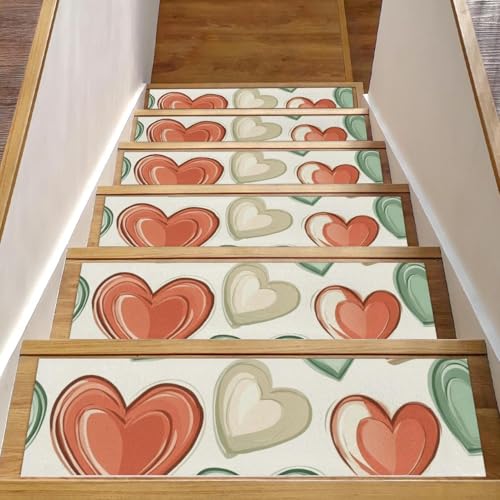 CHENZZZZ 15 x rutschfeste Teppich-Stufenmatten für Holzstufen, 20,3 x 76,2 cm, Treppenläufer, Matten für den Innenbereich, schmutzabweisend, Treppenstufen für Kinder, ältere Menschen, Hunde von CHENZZZZ