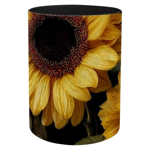 CHENZZZZ Stifthalter für Schreibtisch, Sonnenblumen, dunkler Hintergrund, 3 Stück CHENZZZZ Stifthalter für Schreibtisch, Sonnenblumen, dunkler Hintergrund, 3 Stück von CHENZZZZ
