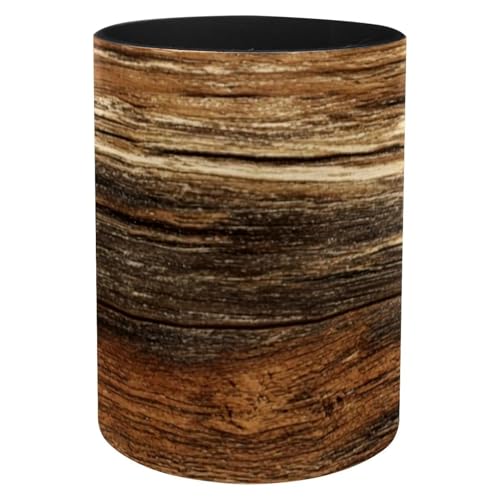 CHENZZZZ Stifthalter für den Schreibtisch, Vintage-Stil, braunes Holz (7), Stiftehalter für Schreibtisch, Büro, Stift-Organizer von CHENZZZZ