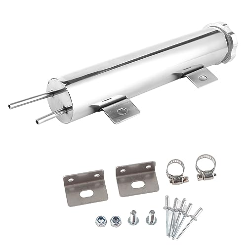 2x10in Overflow Tank Can Polished Stainless Steel Coolant Radiator 14oz Fit for Ford Engine 2x10in Overflow Tank Can Polished Stainless Steel Coolant Radiator 14oz Fit for Ford Engine von CHEOTIME