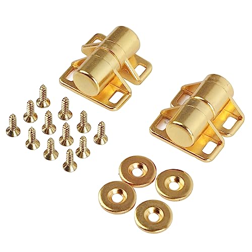 4er-Pack Magnetische Türschnäpper, Schrankmagnete, Vintage-Zinklegierung, Magnetische Türschnäpper, Hardware-Beschläge, Schrank-Zubehör(Gold) von CHEOTIME