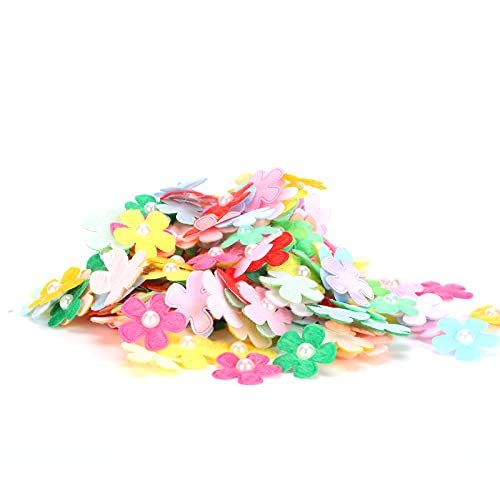 CHEOTIME 200 Stück Mini-Bastelblumen, bunte, weiche Mini-Gänseblümchen, Stoffblumen mit Perlenmitte für Heimwerkerarbeiten, Kartenherstellung, Haardekor, Party-Ornamente CHEOTIME 200 Stück Mini-Bastelblumen, bunte, weiche Mini-Gänseblümchen, Stoffblumen mit Perlenmitte für Heimwerkerarbeiten, Kartenherstellung, Haardekor, Party-Ornamente von CHEOTIME