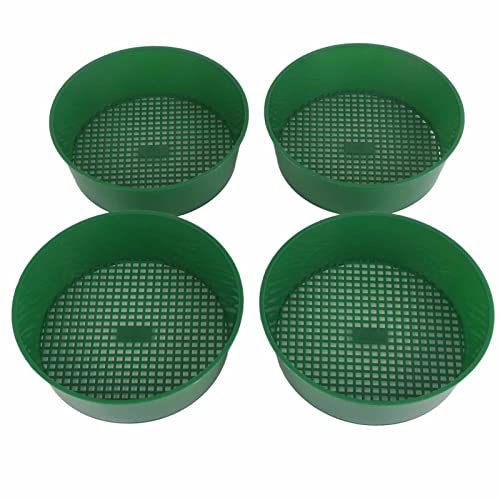 CHEOTIME 4PCS Sand Sifter, praktische Plastikgartensiebset, Filtersieb für saftige Pflanzen Bodensteinsand -Screening, wesentlich für den Gebrauch von Hausgarten CHEOTIME 4PCS Sand Sifter, praktische Plastikgartensiebset, Filtersieb für saftige Pflanzen Bodensteinsand -Screening, wesentlich für den Gebrauch von Hausgarten von CHEOTIME