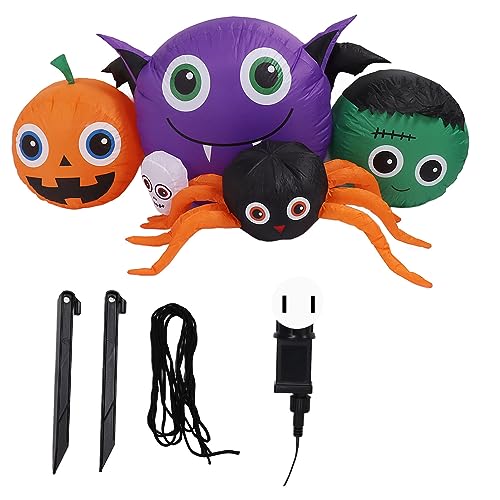 CHEOTIME 5 FT Halloween Aufblasbare Spider Magic Lights Aufblasbare Hof ation gebaut in LED-Leuchten für Gärten Partys Home Partys von CHEOTIME