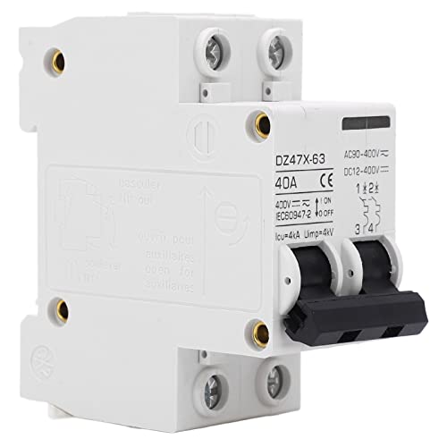 CHEOTIME AC DC -Leistungsschalter, 2p Mini -Leistungsschalter DIN -Schienenschalter für das Solar -PV -System Elektrisches Motorrad DC12-400 V AC90-400V 40A CHEOTIME AC DC -Leistungsschalter, 2p Mini -Leistungsschalter DIN -Schienenschalter für das Solar -PV -System Elektrisches Motorrad DC12-400 V AC90-400V 40A von CHEOTIME