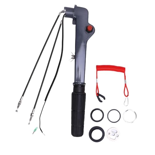 CHEOTIME Assemblée marine de poignée de contrôle de bras de talle avec la commande de puisnce rotatoire appropriée à 9,9 puisnces en chevaux et 15 moteurs hors-bord 63v W0084 0 von CHEOTIME