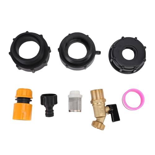 CHEOTIME IBC -Tote -Adapter, IBC -Tote -Tankadapter 62 Fine Faden S60X6 Wassertankschlauchanschluss Tap Messing Gartenschlauchadapter für Gartenschlauch von CHEOTIME