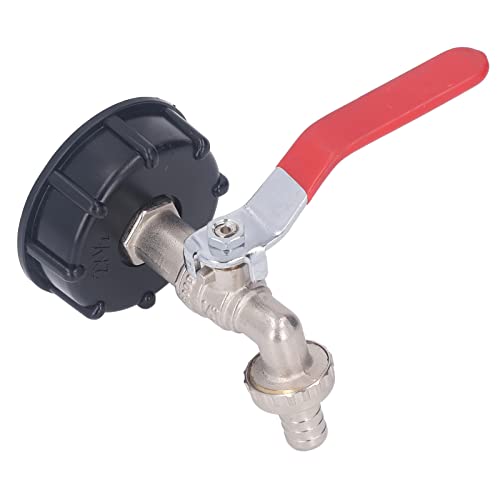 CHEOTIME IBC Tote -Adapter, durchlaufdes grobes Gewinde -Totentalte, Messing IBC -Totentasche 1/2in für 275-330 Gallonen Wassertankgartenschlauch Verbindungskontrolle von CHEOTIME