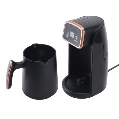 CHEOTIME Kaffee maschine 300 ml Einfach zu bedienende effiziente Heizung Edelstahl Schwarzer Kapazität Kaffeekartenhersteller Maschine für Zuhause von CHEOTIME
