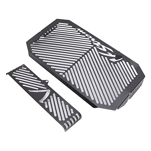 CHEOTIME Kühlergrill Schutz, Edelstahl Motor Motorrad Wasser grill abdeckung Öl-Radiators chutz Ersatz für DL650 V-STROM 2004-2010 Motorrad (Schwarz) von CHEOTIME
