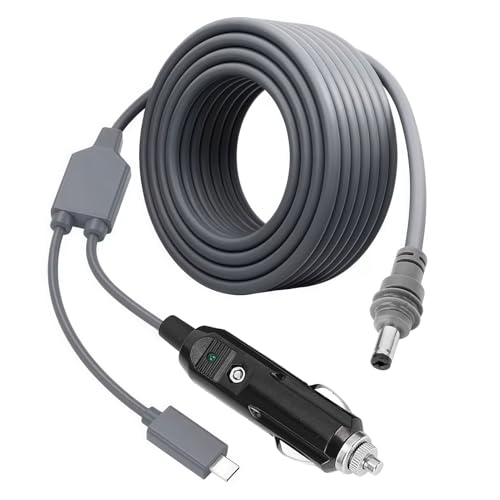 CHEOTIME Satellite DC -Stromkabel, 17,4ft 18AWG Satelliten -DC -Netzkabel mit USB C Leichter Stecker 100W PD -Stütze IP68 Wasserverhinderung für die Verwendung von Mini -Antenne im von CHEOTIME