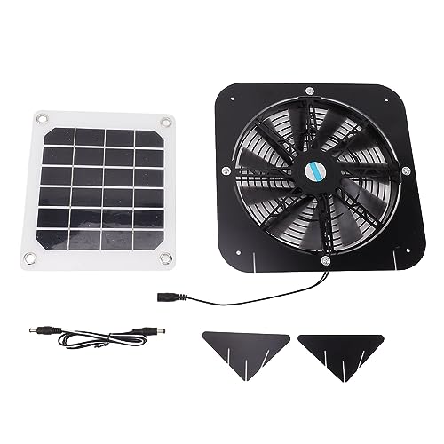 CHEOTIME Solar Abgase Lüfter, 100W Lüftungsanlattern wasserdicht Solarpanel Kühllüfter Schutz Mesh Solar angetriebene Luftzirkulator für Gewächshaus Hühnerschuhenschuhe CHEOTIME Solar Abgase Lüfter, 100W Lüftungsanlattern wasserdicht Solarpanel Kühllüfter Schutz Mesh Solar angetriebene Luftzirkulator für Gewächshaus Hühnerschuhenschuhe von CHEOTIME