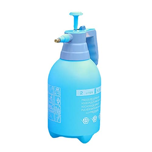 CHEOTIME Sprühflasche, 2 L Wasser Sprühflasche Kunststoff Gießtopf Verdickter Wassersprüher Drucksprüher Pflanzen mit Hohem Luftdruck für Die Gartenbewässerung (Blau) von CHEOTIME