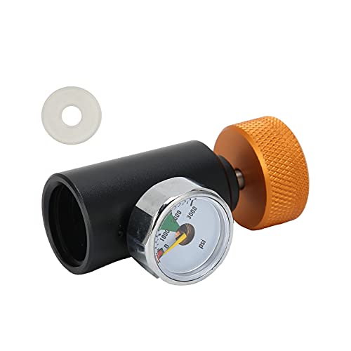 CO2 Refill Adapter for Soda, Filling Station Filling Adapter with 3000psi Gauge, Soda Accessory Adjustable Valve Pin, Safety Pressure Valve von CHEOTIME