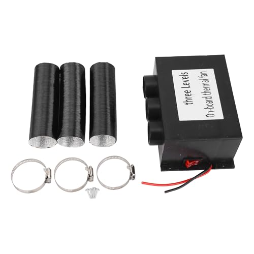Cheotime 12V Autoheizung, 600W DC 3 Löcher Autos Defroster Defogger tragbares Auto Windschutzscheibe Defogger Fenster Defroster für Winternassewetter von CHEOTIME