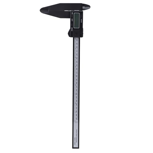 Cheotime 150 mm/300 mm digitaler Bremssattel, elektronischer Bremssattel -Kohlenstoff -Lineal mit langem Kiefer -Bremssattel -Messwerkzeug mit großem Bildschirm für große Messungen (150 mm langer von CHEOTIME