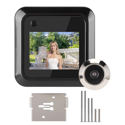 Cheotime 2,4in Digital Door -Zuschauer, TFT LCD Visual Door -Pehehole -Betrachter Kamera 0,3 MP 95 ° Weitwinkelkamera Foto Aufnahme visueller Türklingeln von CHEOTIME