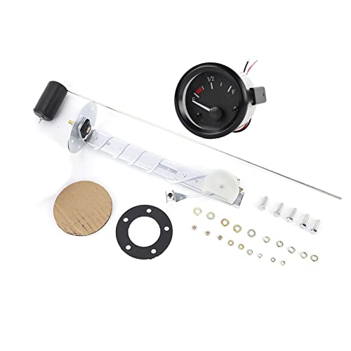 Cheotime 2in Universal Fuel Gauge Kit, E-1/2-F-Zeiger-Kraftstoffmesser-Messgerät mit LED-Hintergrundbeleuchtung, 12-V-Kraftstofftankmesser für Motorradschiffe Cheotime 2in Universal Fuel Gauge Kit, E-1/2-F-Zeiger-Kraftstoffmesser-Messgerät mit LED-Hintergrundbeleuchtung, 12-V-Kraftstofftankmesser für Motorradschiffe von CHEOTIME