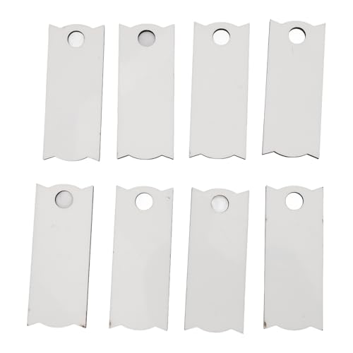 Cheotime 30 PCs Sublimationsname Platten Tags Blanks, 8.1x3.3 cm rechteckige MDF Sublimation Blankenname Tag 40oz Cup Sublimation Hardboard Name Platten Rohlinge von CHEOTIME