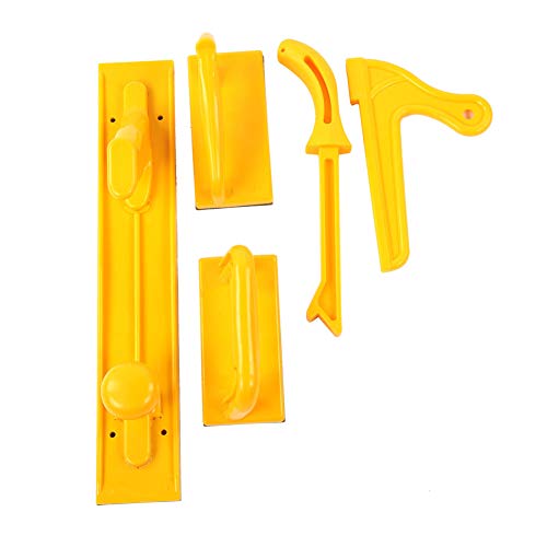 Cheotime 5 -teilige Sicherheitsschubblock- und Push -Stange -Set, Pushblock und Push -Stick -Paket mit ergonomischen Griffen, Holzschieber reduziert den Rückschlag und erhöht die von CHEOTIME