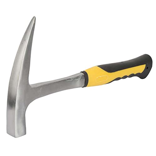 Cheotime Backsteinhammer, Doppelkopf Flat Mund Geological Rock Pick Hammer Vermessung Brickbill Stahl Geologischer Hammer für das Bergbau geologischer Aussicht (Groß) (Klein) von CHEOTIME
