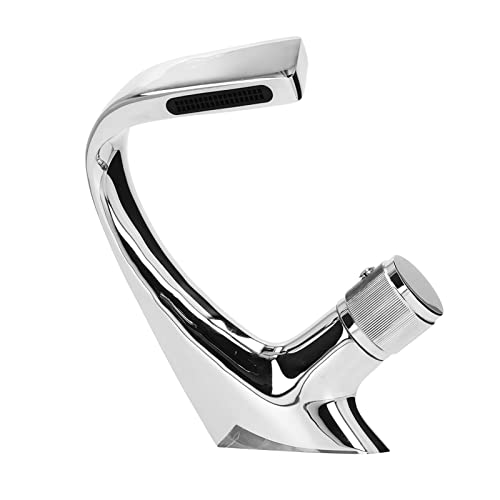 Cheotime Badezimmer Wasserhahn, Nordic Kupfer Wasserfall Wasserhahn, Messing Eingriff Basin Hahn für Badezimmer Hotels Homestay und Küchenspüle von CHEOTIME