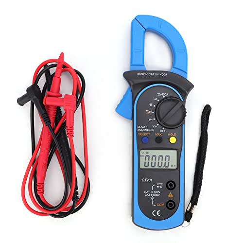 Cheotime Digital Clamp Metermeter Multimeter Tester, 4000 Count LCD -Spannungstester mit automatischem Ranglast und Kontinuitätsprüfung AC DC -Messwerkzeug für elektrische (Blau) von CHEOTIME