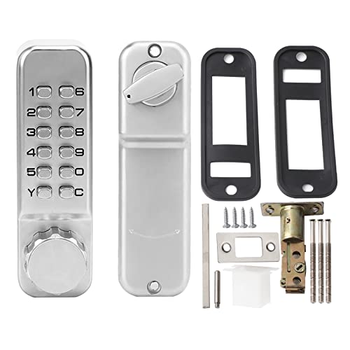 Cheotime Druckknopftür Schloss, mechanische Codeschloss, Zinklegungsmechanische digitale Türschloss Set Schiebekennwort Kombination Keyless Eintrag für Home Office Cheotime Druckknopftür Schloss, mechanische Codeschloss, Zinklegungsmechanische digitale Türschloss Set Schiebekennwort Kombination Keyless Eintrag für Home Office von CHEOTIME