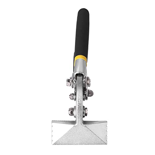Cheotime Hand Seamer, Werkzeug mit Klappzabler Legierung Stahl Metall Bender mit Gummigriff für Blechbiege HLK -Fensterdesign (80 mm (gerade)) (80 mm (gebogen)) von CHEOTIME