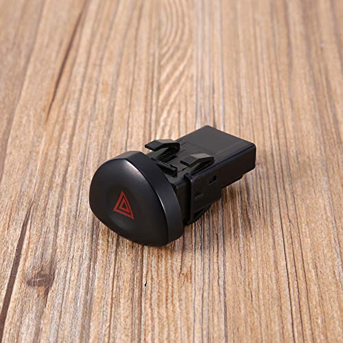 Cheotime Hazard Warning Switch, langlebige Gefahr, streng getestete Schwarzschalter Notfallwarnschalt für Clio Mk II 2001-2006 Alle Motoren von CHEOTIME