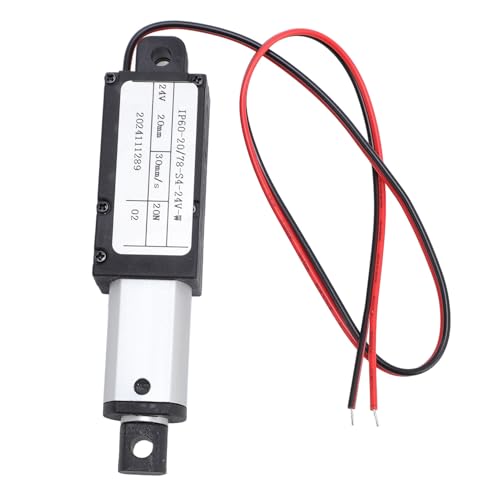 Cheotime Linear Aktuator, 24 V DC 20n Schub 30 mm Geschwindigkeit Elektrischer linearer Aktuator 20mm Hub Linear Bewegung Aktuator für Sofa Liegefenster Roboter Lift von CHEOTIME
