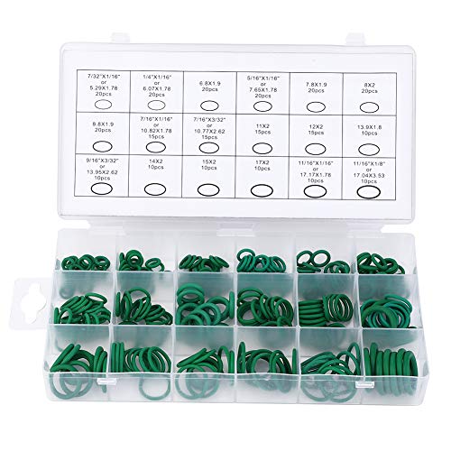 Cheotime O Ring -Sortiment -Kit, Gummistichtdichtung mit 18 Größen und Lagerbox NBR Material O Ringe für Wasserhahn, Hydraulik, Industrie und Pneumatikreparatur von CHEOTIME