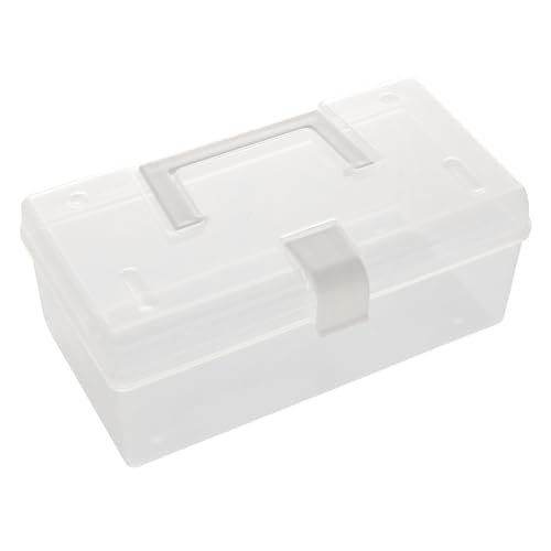 Cheotime Plastic Storage Box mit Griff, transparentes Plastik -Aufbewahrungsbehälter -Box Multipurpose Carry Box für Snacks Spielzeug Stationery Office Home Cheotime Plastic Storage Box mit Griff, transparentes Plastik -Aufbewahrungsbehälter -Box Multipurpose Carry Box für Snacks Spielzeug Stationery Office Home von CHEOTIME