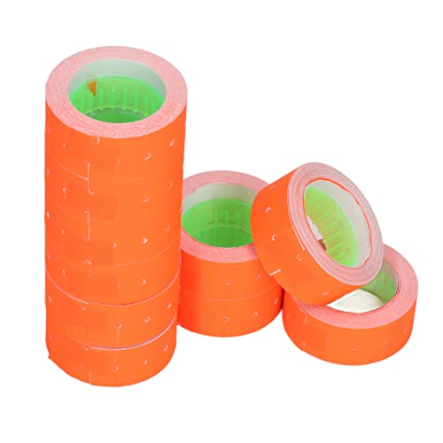 Cheotime -Preisbezeichnungen Roll, 15000pcs 21x12mm -Kleberpreise mit roter Linie für Preiskenner, die mit MX5500 M5500 AK813 HG979 kompatibel sind (Fluoreszierendes Grün) (Fluoresziergelb) (Orange) von CHEOTIME