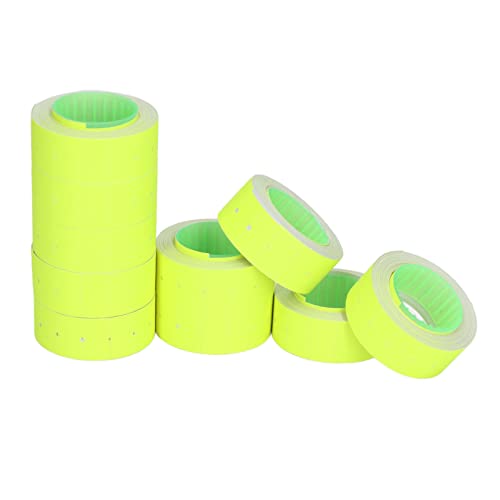 Cheotime -Preisbezeichnungen Roll, 15000pcs 21x12mm -Kleberpreise mit roter Linie für Preiskenner, die mit MX5500 M5500 AK813 HG979 kompatibel sind (Fluoreszierendes Grün) (Fluoresziergelb) von CHEOTIME