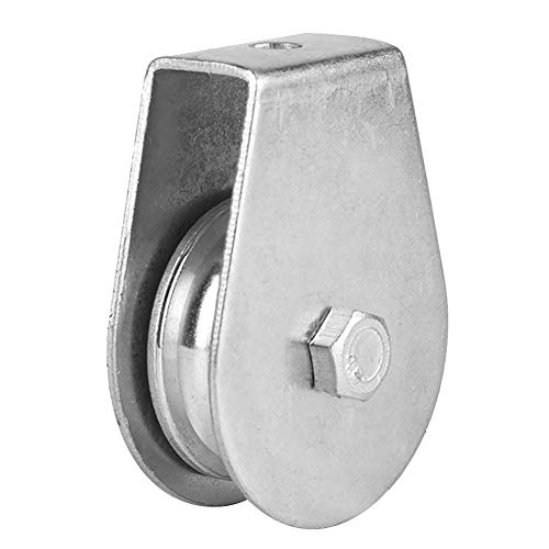 Cheotime Single Pulley Block, Hochleistungs -0,3 -Tonnen -Last -Heizung Tackle Drahtseil Hängende Drahtschlepprad Wärme behandelte Stahlscheibe für Heben von Takelanlagen (Halbpackringlager) von CHEOTIME