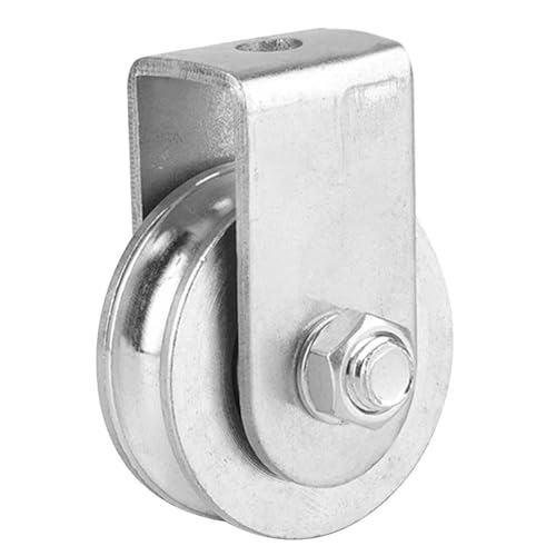 Cheotime Single Pulley Block, Hochleistungs -0,3 -Tonnen -Last -Heizung Tackle Drahtseil Hängende Drahtschlepprad Wärme behandelte Stahlscheibe für Heben von Takelanlagen (Halbpackringlager) von CHEOTIME
