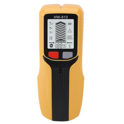 Cheotime Stud Cinder Finder Wallscanner, Bolzendetektorstrahlfinder LCD -Display und Audioalarm für die Mitte und Kante des Holzdraht -Metall -Balkenrohrs (Gelb) von CHEOTIME