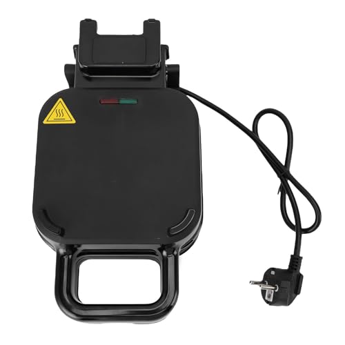 Cheotime Stuffed Waffle Maker, 800W Tiefpocke Nicht -Stick Waffel Eisen Mini Waffeln Hersteller doppelseitig Frühstückswaffelmaschine zum schnellen Kochen, Schwarz von CHEOTIME