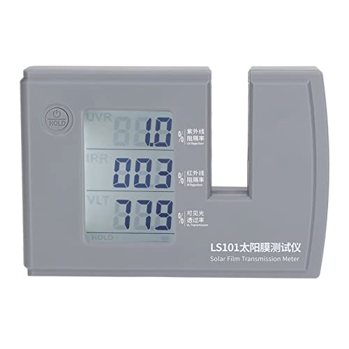 Cheotime Tint Meter, Digital Tint Solar Film Auto Getriebemeter mit automatischer Kalibrierung, 3 in 1 Solarfilmmesser VL IR Erkennung für Automobilfenstertöne von CHEOTIME