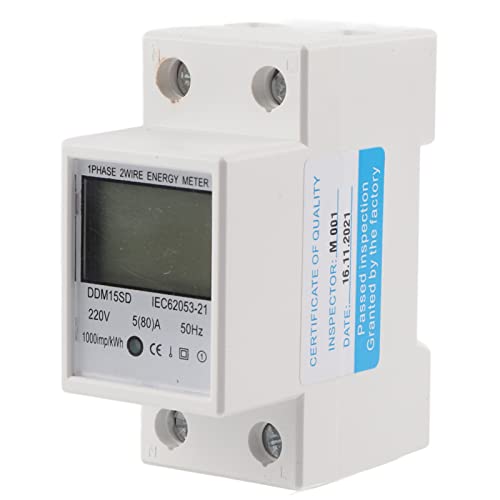 Einphasen-Energiemesser, 5-80A DDM15SD LCD Backlight Digitale Display DIN-Schiene Ein-Phase-Elektronik-Energie-Messgerät von CHEOTIME