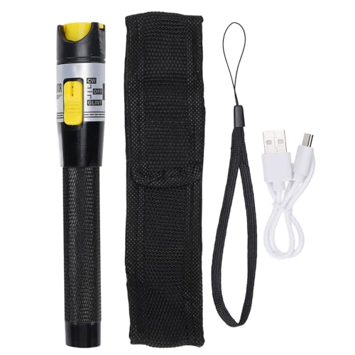 Wiederaufladbarer visueller Fehlersucher für 50 km, Glasfaserkabel-Tester, Rotlicht-VFL-Stift, Faserbruchsucher für OTDR K C15, Biegefehlererkennung von CHEOTIME