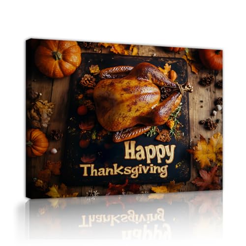 Bunte Thanksgiving Fest Leinwand Wandkunst Urlaub Dekor Herbst Ernte Türkei Poster Malerei für Küche Esszimmer Zuhause 87x118cm Innenrahmen Bunte Thanksgiving Fest Leinwand Wandkunst Urlaub Dekor Herbst Ernte Türkei Poster Malerei für Küche Esszimmer Zuhause 87x118cm Innenrahmen von CHERHERART