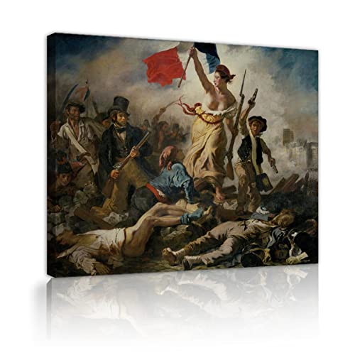 CHERHERART Freiheit, die das Volk führt Giclée Leinwanddrucke Bild Motivierend Verpackt Galerie Wandkunst gespannt und gerahmt, bereit zum Hängen, 90x120cm Innenrahmen CHERHERART Freiheit, die das Volk führt Giclée Leinwanddrucke Bild Motivierend Verpackt Galerie Wandkunst gespannt und gerahmt, bereit zum Hängen, 90x120cm Innenrahmen von CHERHERART