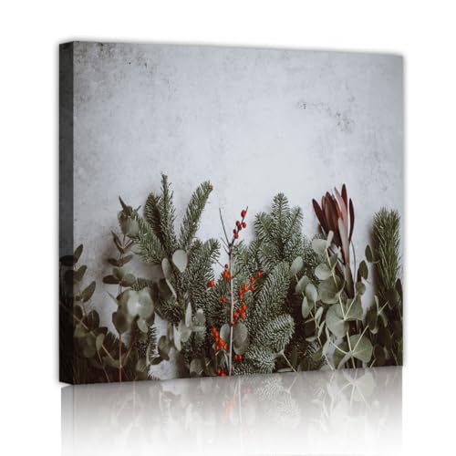 CHERHERART Grüne botanische Leinwand Wandkunst Bild Grün Eukalyptus Blätter Leinwand Poster Drucke Bauernhaus für Urlaub Winter Home Decor 60x60cm Innenrahmen CHERHERART Grüne botanische Leinwand Wandkunst Bild Grün Eukalyptus Blätter Leinwand Poster Drucke Bauernhaus für Urlaub Winter Home Decor 60x60cm Innenrahmen von CHERHERART