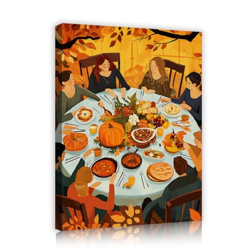 CHERHERART Herbst Familie Lecker Essen Leinwand Bild Drucke Kunstwerk Kunstwerk Thanksgiving Fest Leinwand Wandkunst Dekor für Wohnzimmer Esszimmer Küche Zuhause 65x85cm Innenrahmen CHERHERART Herbst Familie Lecker Essen Leinwand Bild Drucke Kunstwerk Kunstwerk Thanksgiving Fest Leinwand Wandkunst Dekor für Wohnzimmer Esszimmer Küche Zuhause 65x85cm Innenrahmen von CHERHERART